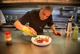 World class chef, Ruben Koopman dresses up his food to make simple foods in to an exciting experience.