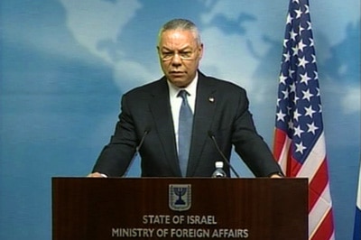 Colin Powell visits Israel