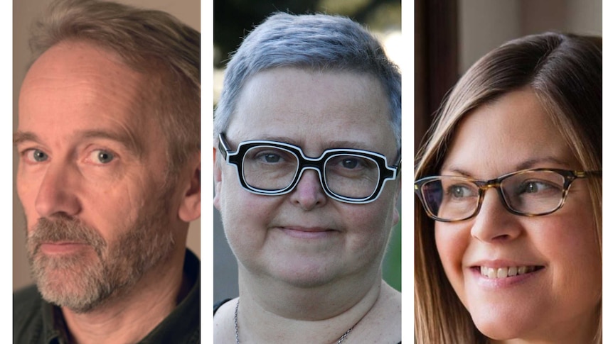 Head shots of the three authors placed side by side