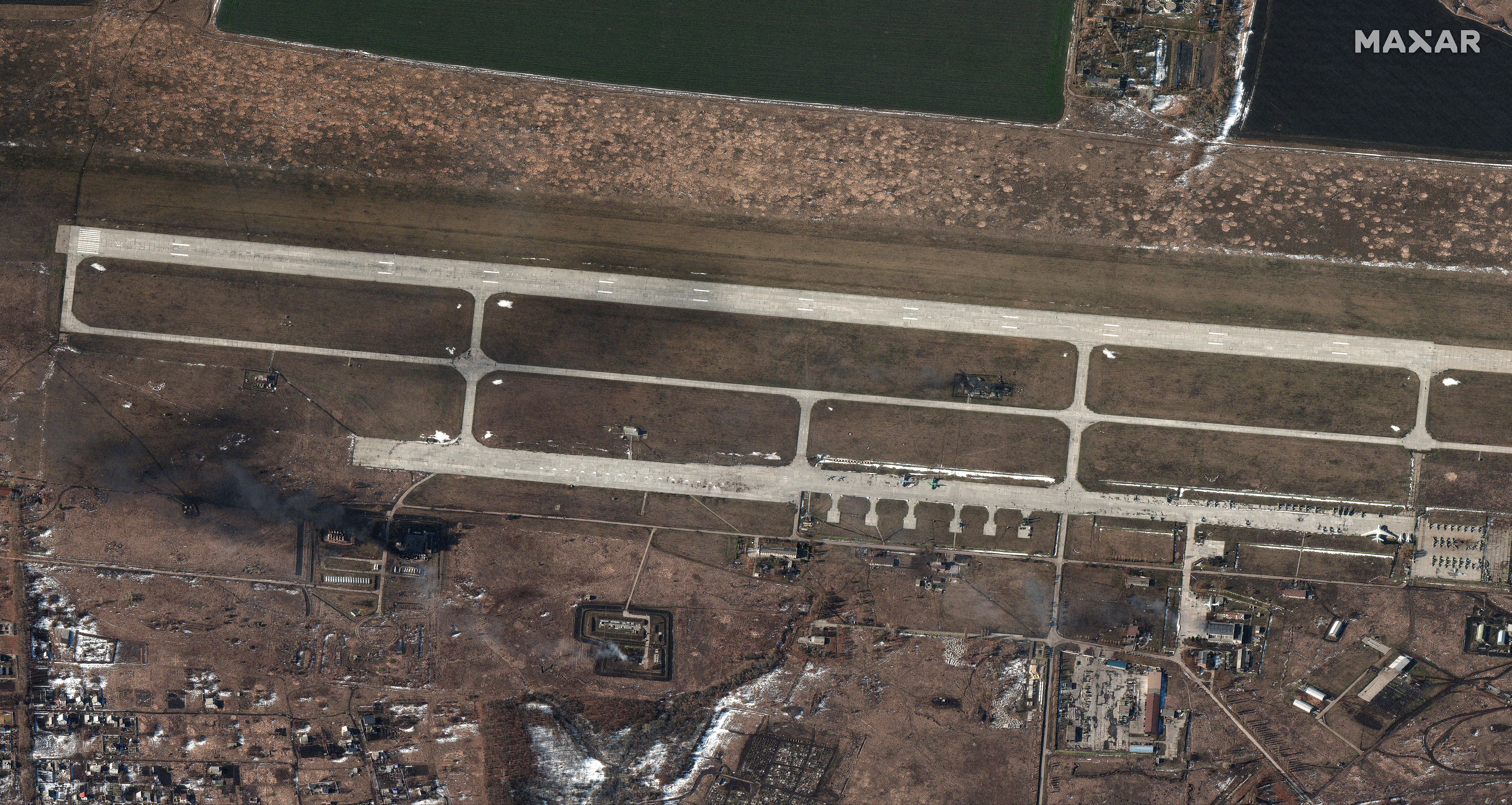 Satellite Images Show The Aftermath Of Air Strikes On A Ukrainian   E410b3a6d37a57cbaac65e4199954fa5