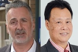 Headshots of two men, the politican John Sidoti and property developer Ming Shang