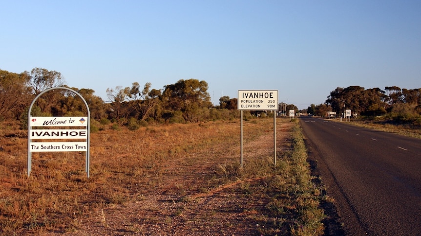 Road to Ivanhoe at dusk