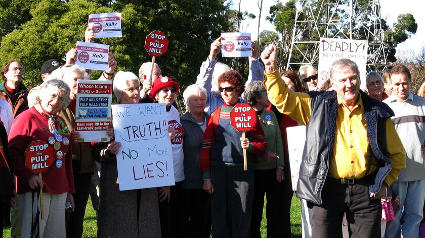 Peter Cundall has been a vocal critic of the pulp mill.