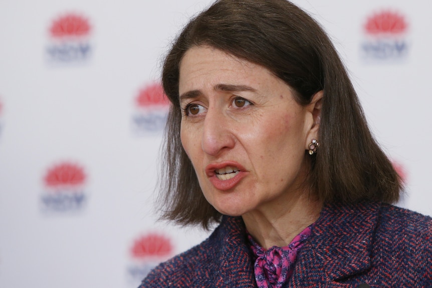 Gladys Berejiklian speaks during a press conference.