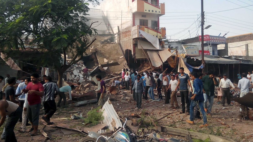 Restaurant explosion in central India
