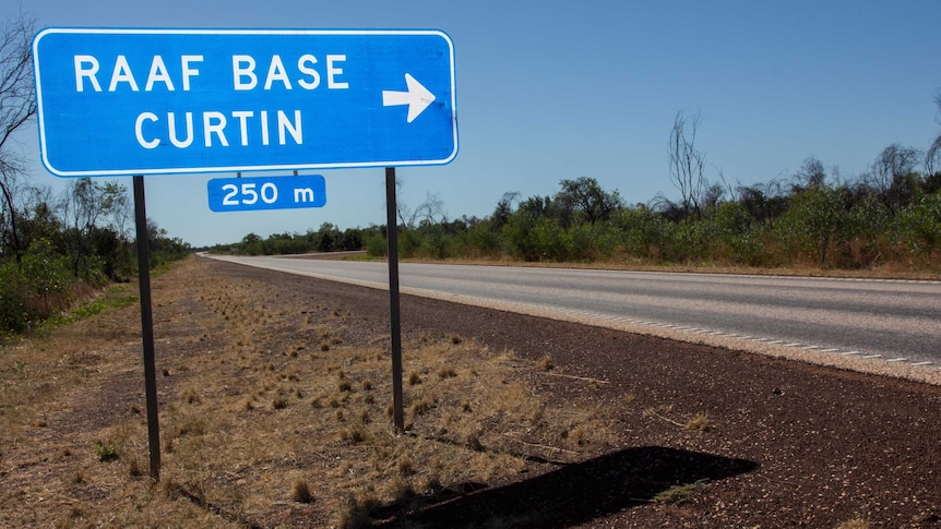 Curtin RAAF Base sign