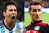 Lionel Messi and Miroslav Klose