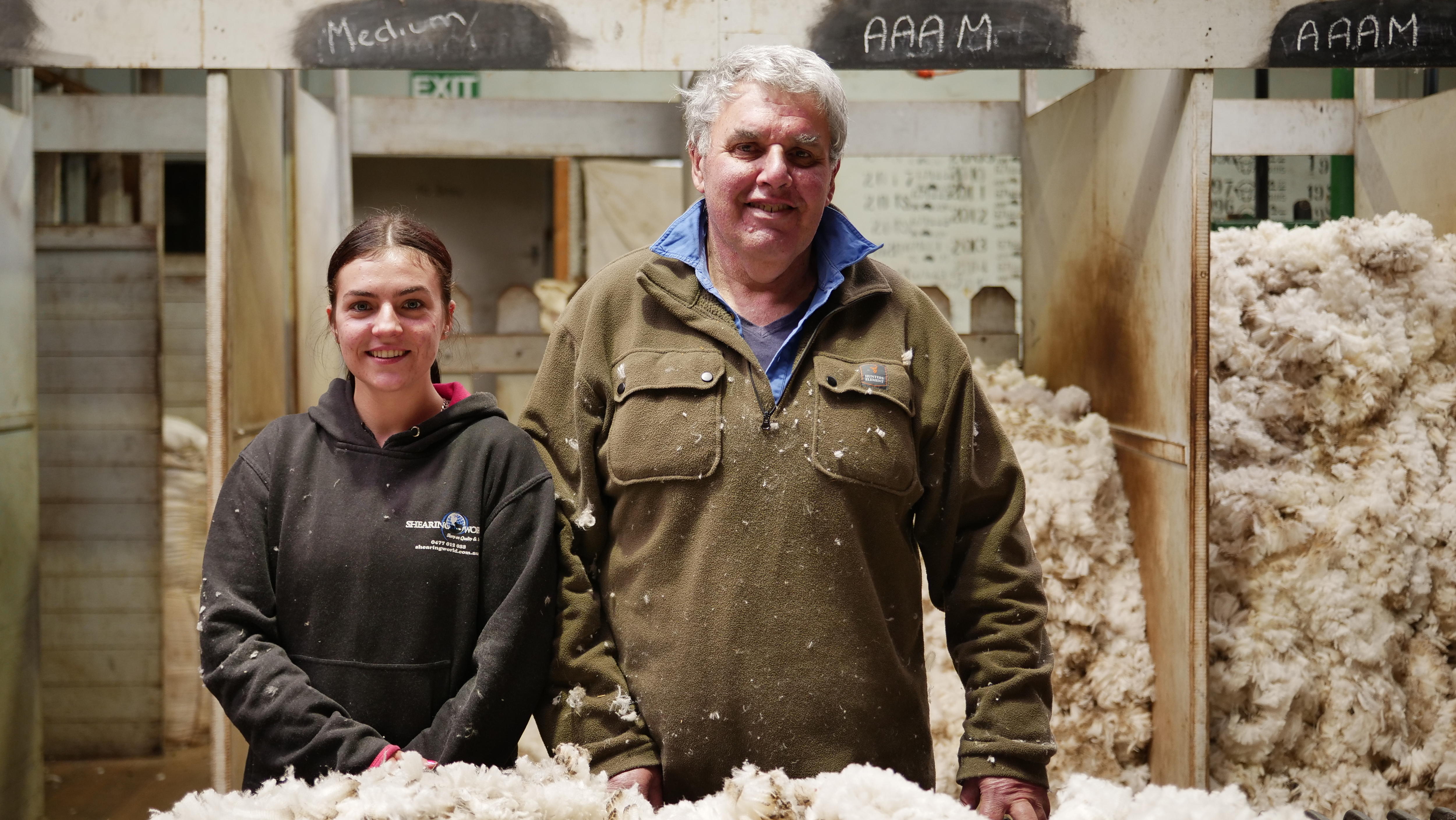 Majority of Australian wool classing trainees now women, as ageing