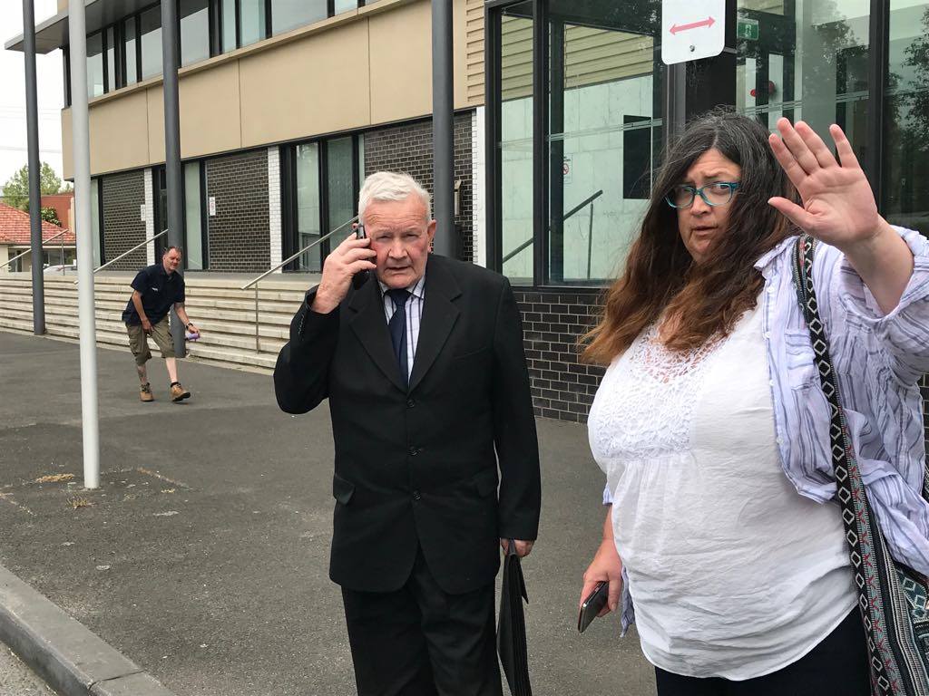 Daniel Murphy and Fiona McCoy outside the Ballarat Magistrates Court