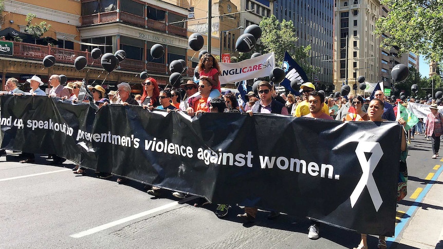 White Ribbon march in Adelaide