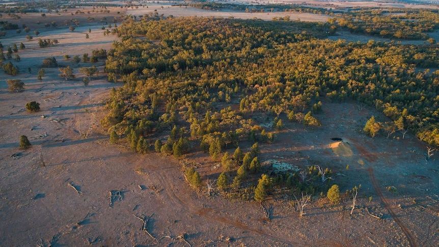 A big expanse of land viewed from above.