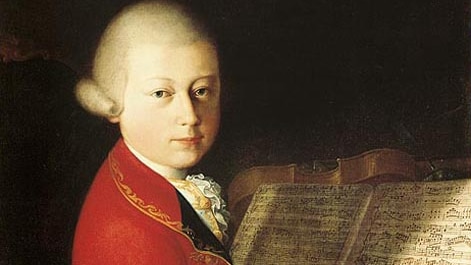 Painting of Mozart