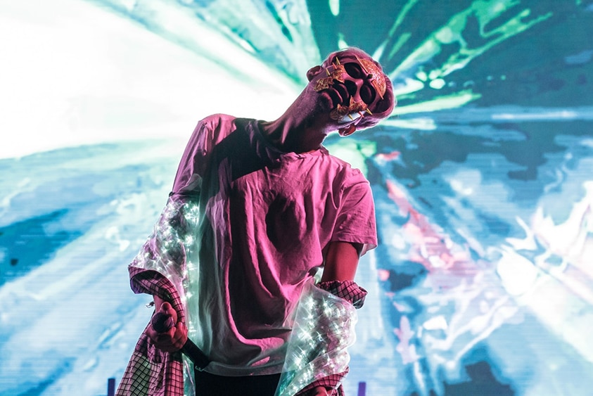 Nick Littlemore of PNAU performing at the Amphitheatre at Splendour In The Grass 2018
