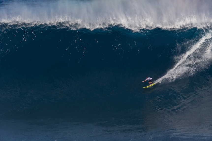 Australian surfer Ryan Hipwood competing in Hawaii
