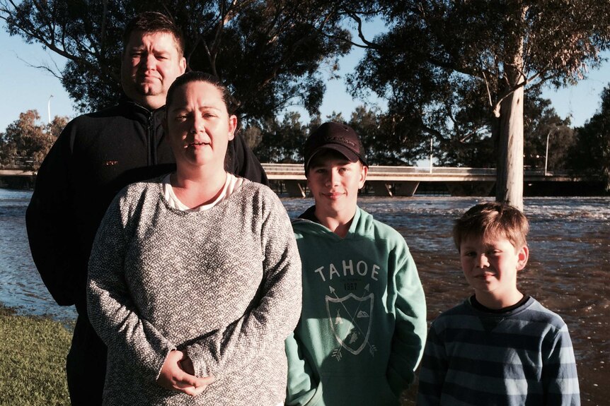 Jacinda Horan, her husband Aaron Acheson and children Xander and Carlos Acheson in Forbes.