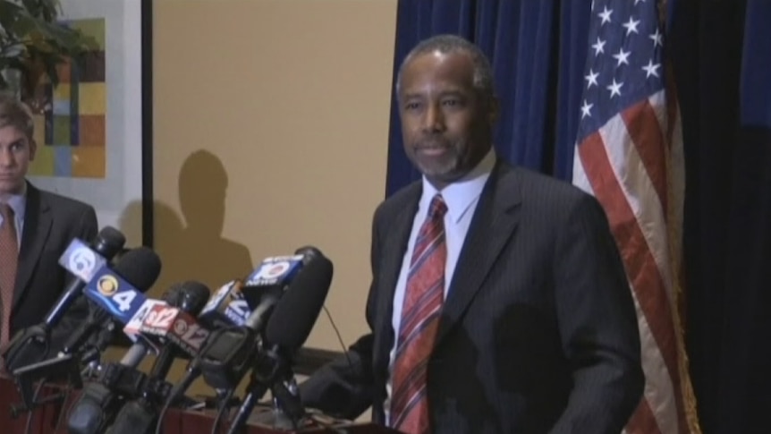 Republican candidate in the US 2016 election Ben Carson