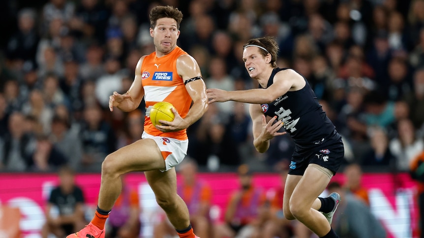 Toby Greene in action against Carlton
