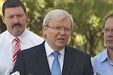 Kevin Rudd pledges company tax cut for NT businesses