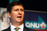 Lawrence Springborg addresses the Queensland Nurses annual conference.