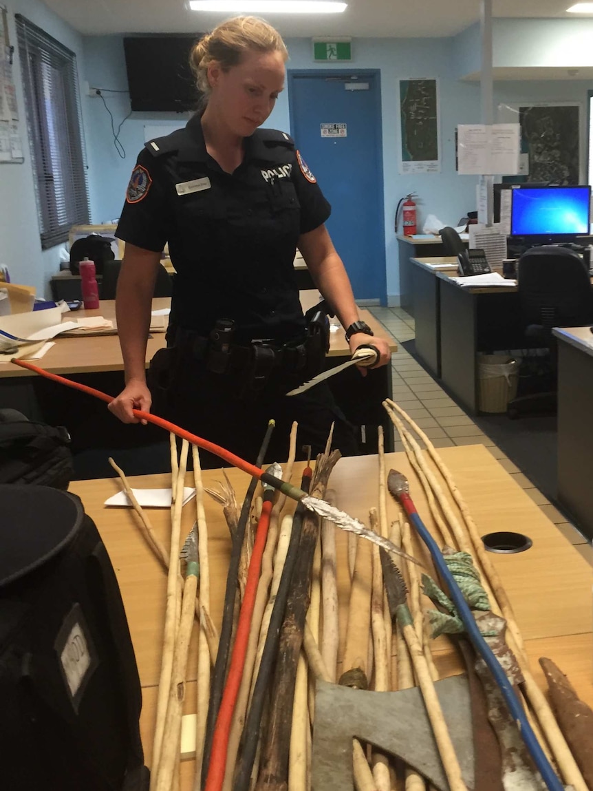 Weapons handed into Police on Groote Eylandt