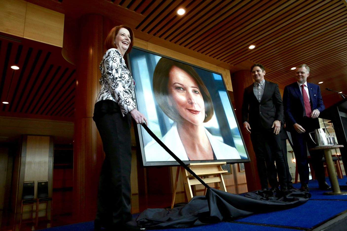 Julia Gillard's portrait unveiled in Parliament House ABC News