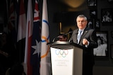 IOC president Thomas Bach speaks during International Women in Sport Award in November 2015.