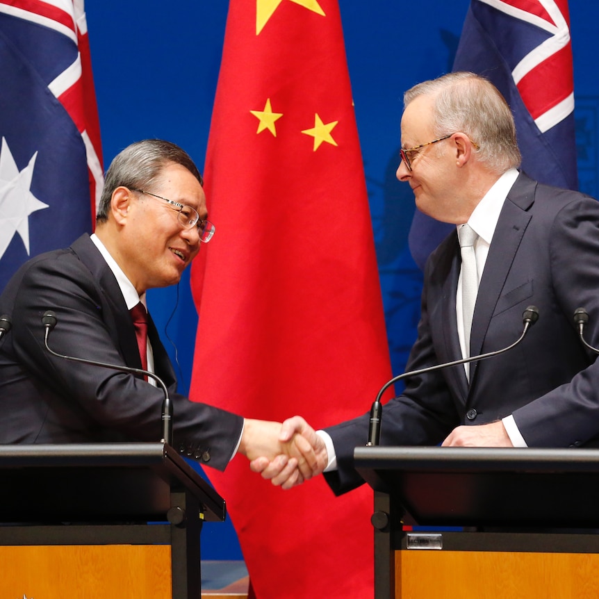 Chinese Premier Li Qiang meets Anthony Albanese
