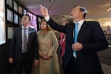 Tony Abbott visits the Brisbane metropolitan transport centre