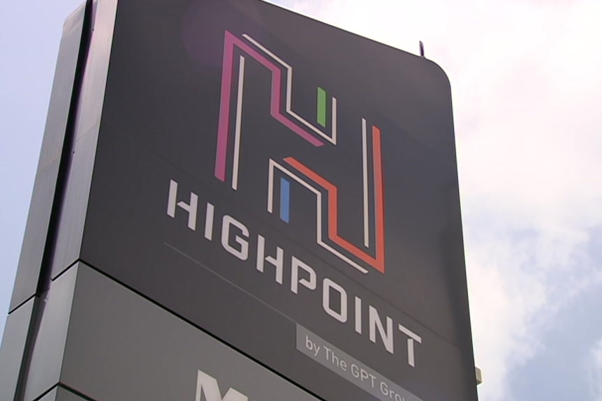 A logo at Highpoint shopping centre, in Maribyrnong, in Melbourne.