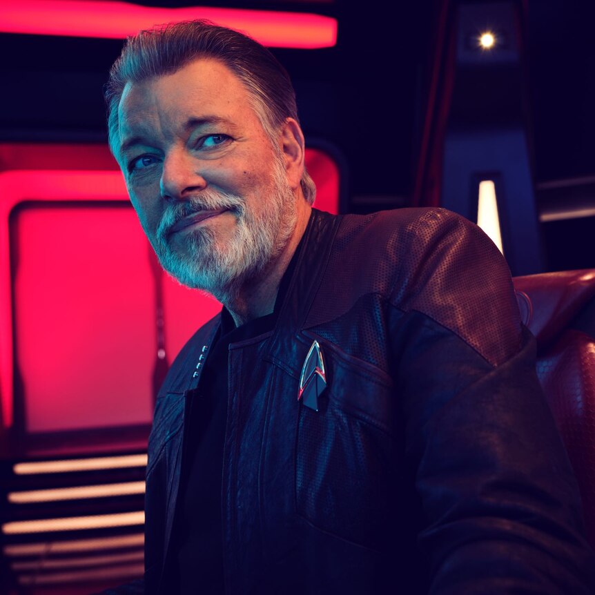 bearded man playing a character in Star Trek