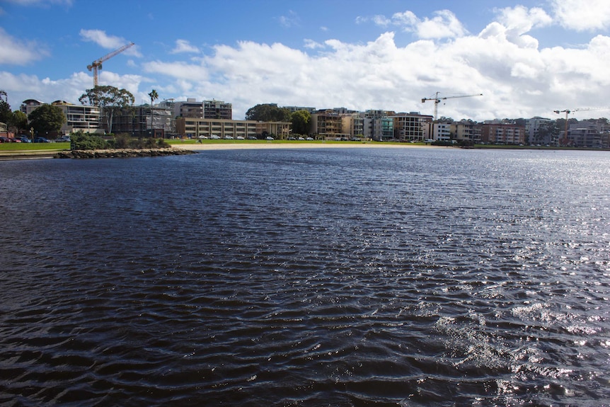 South Perth foreshore from the ferry jetty