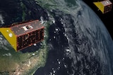 two satellites orbit the earth