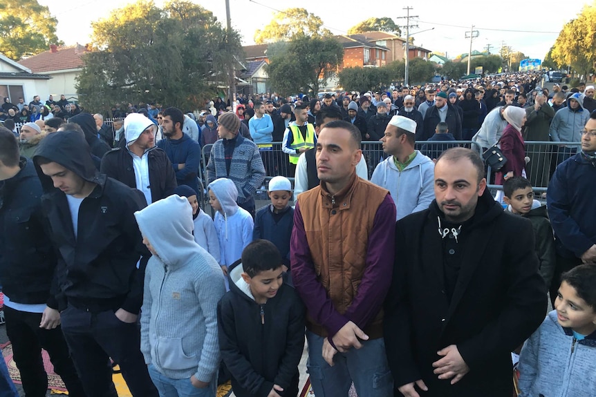 Thousands of people have gathered at Lakemba Mosque to celebrate Eid.