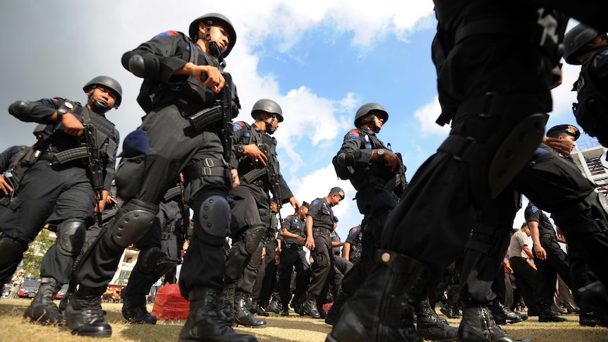 Indonesian police prepare for Bali bombing anniversary (AFP: Sonny Tumbelaka)