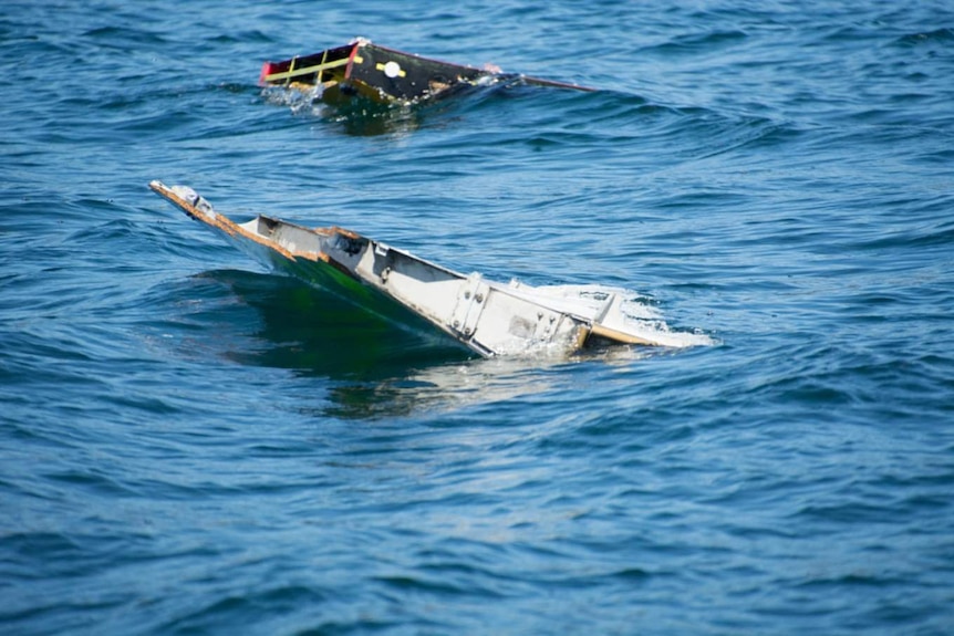 A flaperon deployed by the CSIRO to measure drift patterns under different wind or wave conditions.