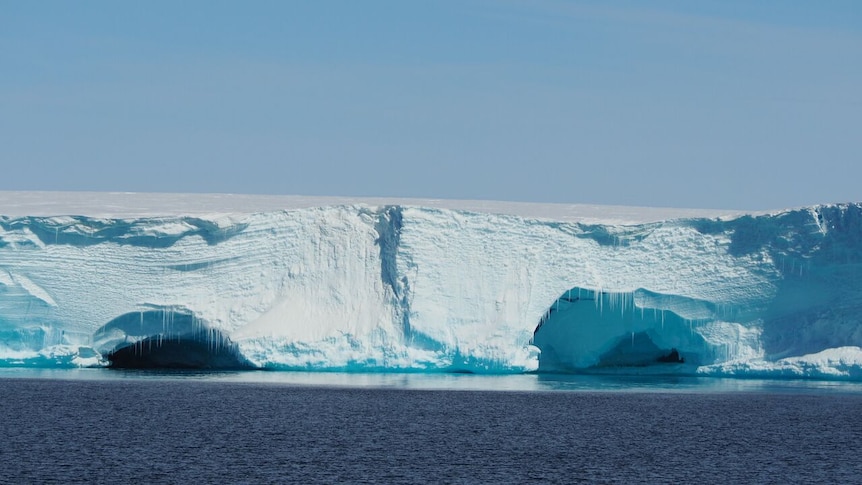 The Drygalski Ice Tongue in Antarctica.