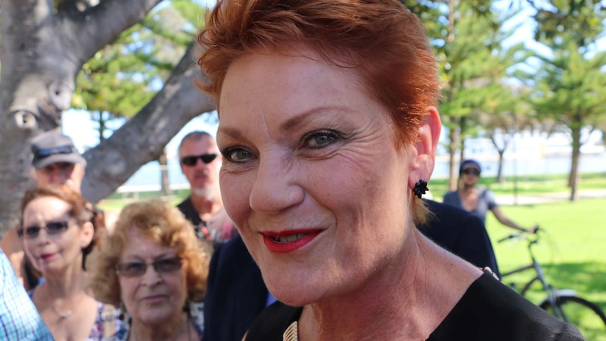 Pauline Hanson's chief of staff James Ashby asks Four Corners not to film at a press conference