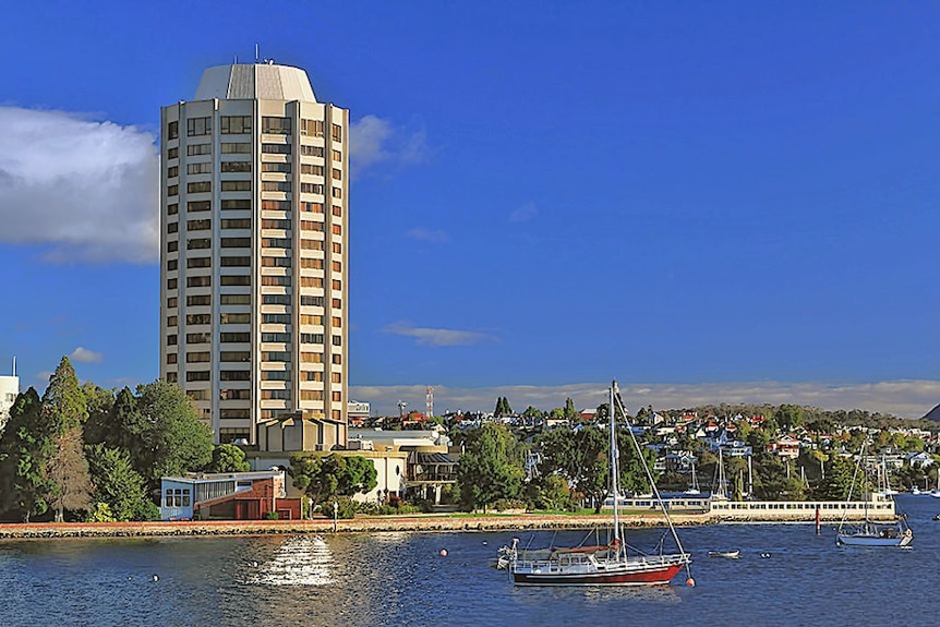 Wrest Point casino exterior, Hobart