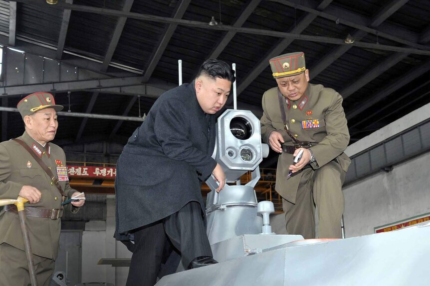 Kim inspects military unit