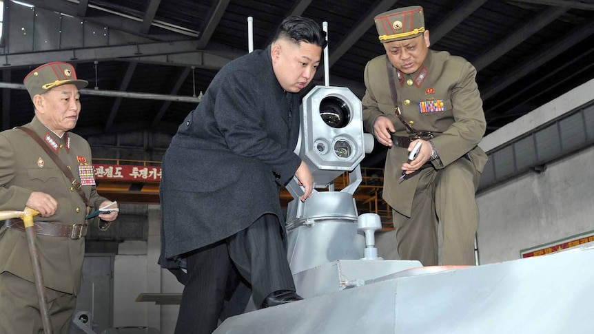 Kim inspects military unit