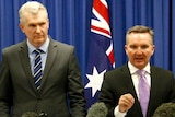 Tony Burke and Chris Bowen speak to media about Labor costings