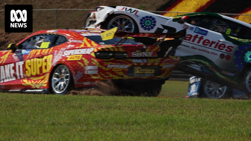 Broc Feeney gewinnt beide Supercars-Rennen in Darwin, nachdem es in der ersten Runde zu einem spektakulären Unfall kommt