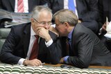 Great debate: Malcolm Turnbull and Ian Macfarlane attend Question Time after marathon talks.