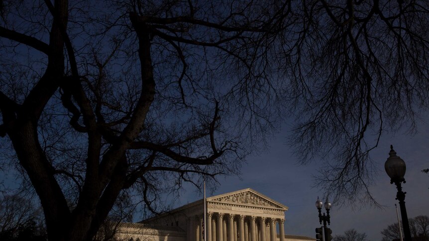 The US Supreme Court is seen in the late afternoon, the day after Justice Antonin Scalia's death.