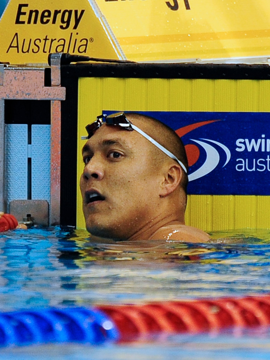 Olympics dream over ... Geoff Huegill fell short in the 100m butterfly final