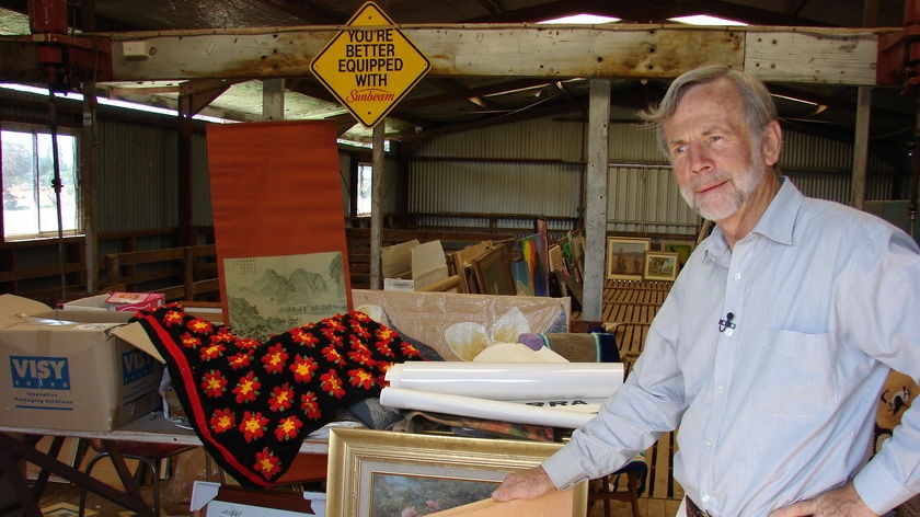 Art appeal: Robert Stephens has gathered more than 400 works to donate to Flowerdale residents.