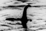 A black and white image supposedly portraying the Loch Ness Monster