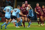 Jacob Lillyman makes a run during State Of Origin III