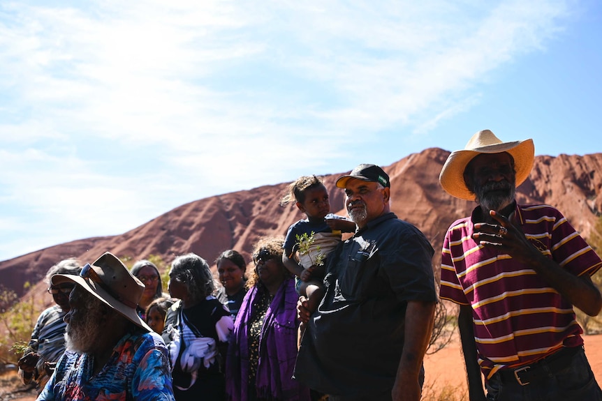 Press conference of Anangu elders