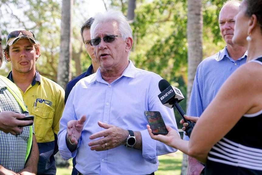 Lord Mayor Kon Vatskalis at a press conference.